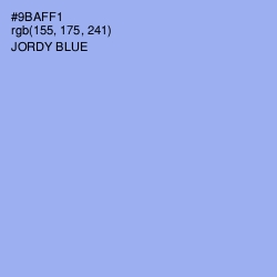 #9BAFF1 - Jordy Blue Color Image