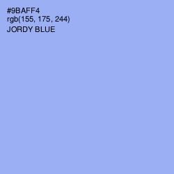 #9BAFF4 - Jordy Blue Color Image