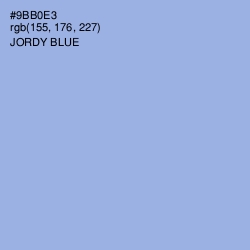 #9BB0E3 - Jordy Blue Color Image