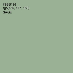 #9BB196 - Sage Color Image