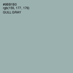 #9BB1B0 - Gull Gray Color Image
