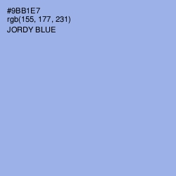 #9BB1E7 - Jordy Blue Color Image