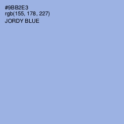 #9BB2E3 - Jordy Blue Color Image