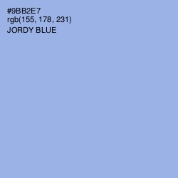 #9BB2E7 - Jordy Blue Color Image