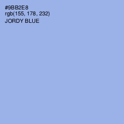#9BB2E8 - Jordy Blue Color Image