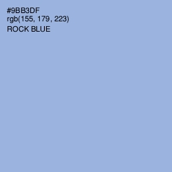 #9BB3DF - Rock Blue Color Image