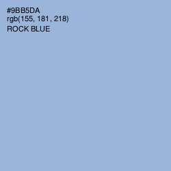 #9BB5DA - Rock Blue Color Image