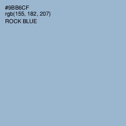 #9BB6CF - Rock Blue Color Image