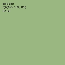 #9BB781 - Sage Color Image