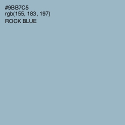 #9BB7C5 - Rock Blue Color Image