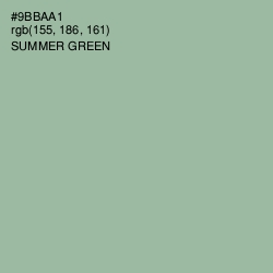 #9BBAA1 - Summer Green Color Image