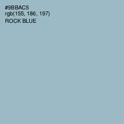 #9BBAC5 - Rock Blue Color Image