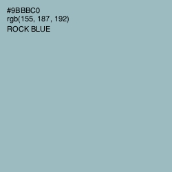 #9BBBC0 - Rock Blue Color Image