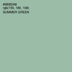 #9BBDA8 - Summer Green Color Image