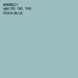 #9BBEC1 - Rock Blue Color Image