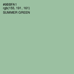 #9BBFA1 - Summer Green Color Image