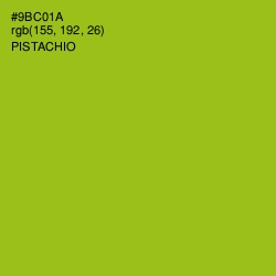 #9BC01A - Pistachio Color Image