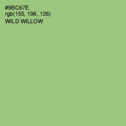 #9BC67E - Wild Willow Color Image