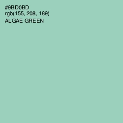 #9BD0BD - Algae Green Color Image