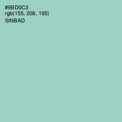 #9BD0C3 - Sinbad Color Image