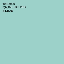 #9BD1C9 - Sinbad Color Image