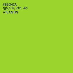 #9BD42A - Atlantis Color Image