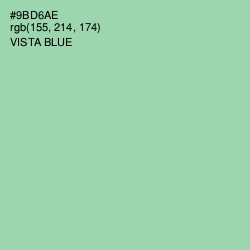 #9BD6AE - Vista Blue Color Image