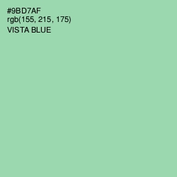 #9BD7AF - Vista Blue Color Image