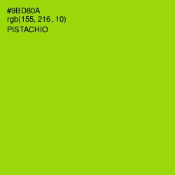 #9BD80A - Pistachio Color Image
