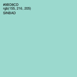 #9BD8CD - Sinbad Color Image
