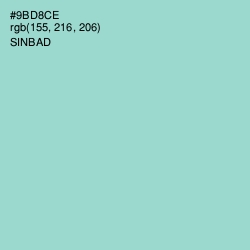 #9BD8CE - Sinbad Color Image