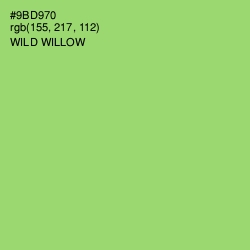 #9BD970 - Wild Willow Color Image