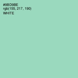 #9BD9BE - Algae Green Color Image