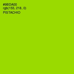 #9BDA00 - Pistachio Color Image