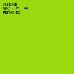 #9BDA0E - Pistachio Color Image