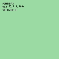 #9BDBA3 - Vista Blue Color Image