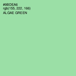 #9BDEA6 - Algae Green Color Image