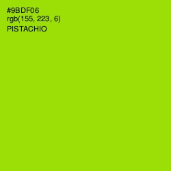 #9BDF06 - Pistachio Color Image