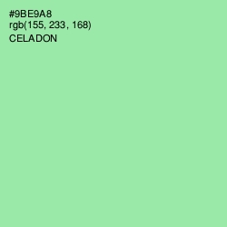 #9BE9A8 - Celadon Color Image