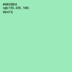 #9BEBBA - Algae Green Color Image