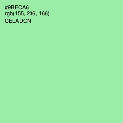 #9BECA6 - Celadon Color Image