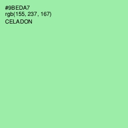 #9BEDA7 - Celadon Color Image