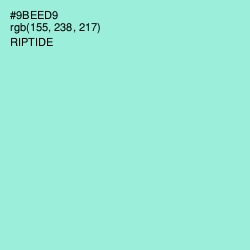 #9BEED9 - Riptide Color Image