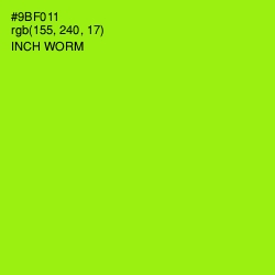 #9BF011 - Inch Worm Color Image