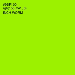 #9BF100 - Inch Worm Color Image