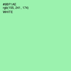 #9BF1AE - Algae Green Color Image