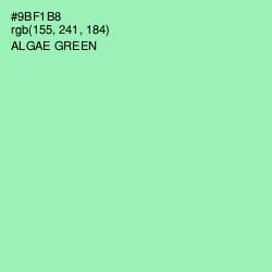 #9BF1B8 - Algae Green Color Image