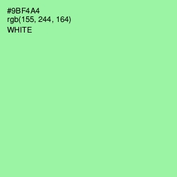 #9BF4A4 - Mint Green Color Image