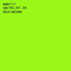 #9BF717 - Inch Worm Color Image