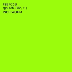 #9BFC0B - Inch Worm Color Image
